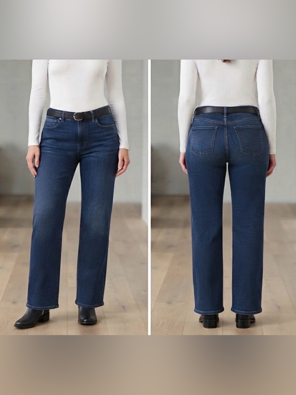 Old Navy new Women's Straight Leg Jeans - Dark Blue nwt